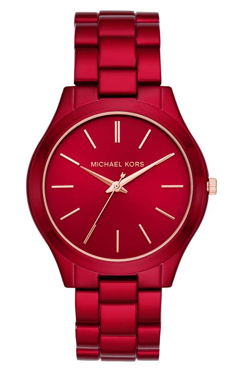 michael kors watches for men red amazon|mk3419.